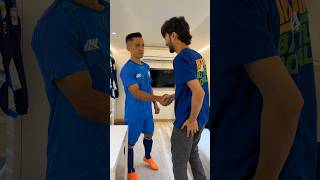 How i Met Sunil Chetri ⚽🔥in Mumbai 🤩 #sunilchetri #badge99