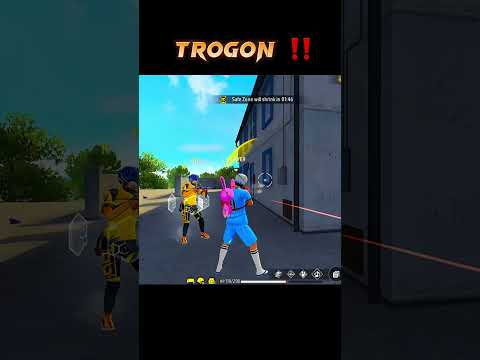 Trogon 🤣 Funny Gameplay 🤣 1v4 Situation #freefire #shortsfeed #shorts