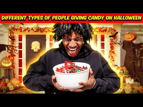 Different types of people giving candy on Halloween w/ @DarrylMayes