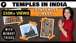 Temples in India | West India | Indian Art & Culture | Memory Tricks by Richa Ma'am | Lecture #2