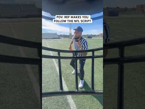 POV: NFL REF MAKES YOU FOLLOW THE SCRIPT.. #football #nfl #funny