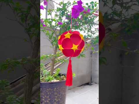 Akash Kandil Lamp Making ideas with paper for Puja Diwali Decoration ideas diwali craft ideas #diy