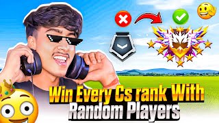 How To Win Every CS RANK With Random Players || Free Fire Pro Tips And Tricks🔥 || Gaming Abhirup