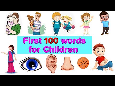 My First 100 words in English | English Vocabulary Learning | Preschool Learning Videos