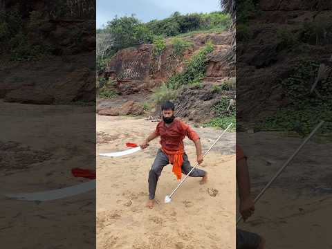 Kalaripayattu sword & Spear #martialarts #kalaripayattu #silambam #karate #fitness