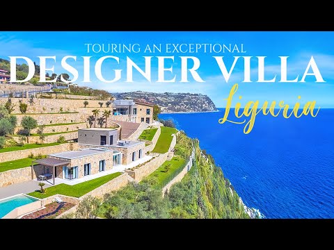 Touring a MODERN DELIGHT on the RIVIERA DEI FIORI in Italy | Lionard Luxury Real Estate