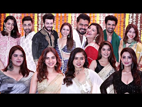 Celebrities At Sandiip Sikchand Diwali Party 2024 Dheeraj Dhoopar, Sambhavna Seth, Jasmin Bhasin