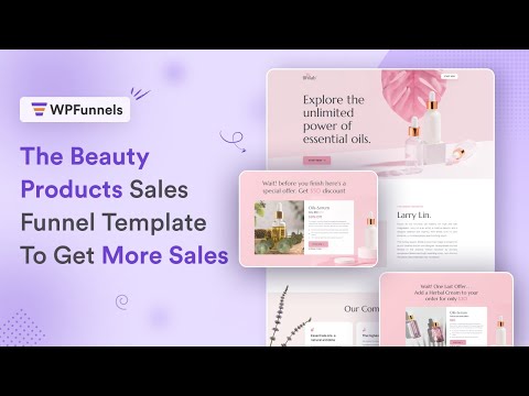 Amazing Beauty Products Sales Funnel Template To Get More Sales