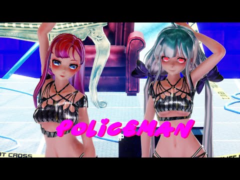 ≡MMD≡  HakuxLuka - Policeman [4KUHD60FPS]