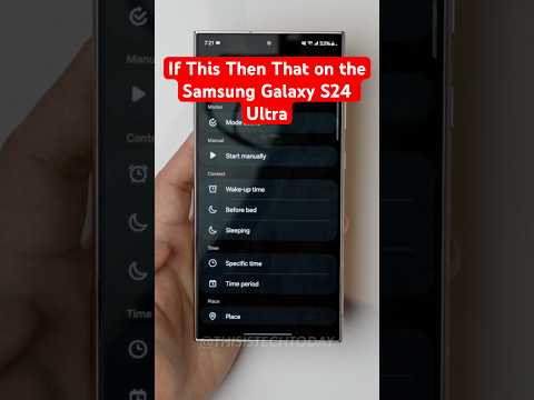 How to Use Routines (IFTTT) on the Samsung Galaxy S24 Ultra