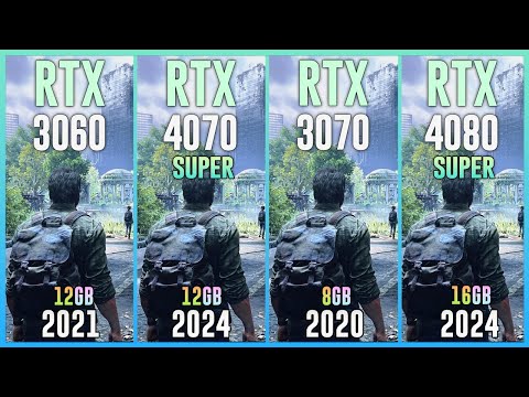 RTX 3060 vs RTX 4070 SUPER vs RTX 3070 vs RTX 4080 SUPER - Test in 20 Games