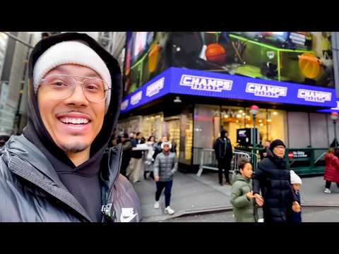 SO MANY Sneakers Sitting In New York Times Square