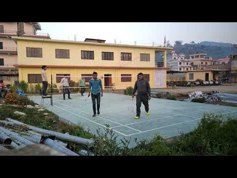 Tilak Sharma- Badminton at Pyuthan DCS(NEA)Nepal,ब्याटमिन्टन खेल प्यूठान ।