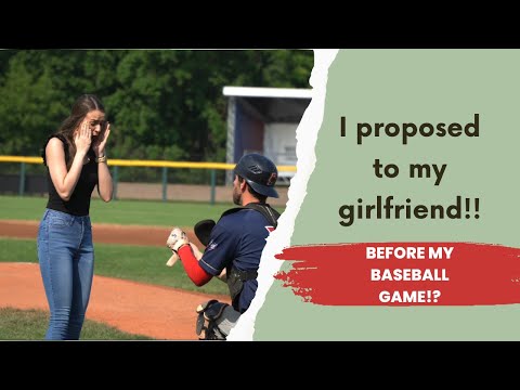 I proposed to my girlfriend at my baseball game!!! (A breakdown)