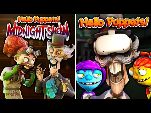 Flatscreen vs VR | Hello Puppets: Midnight Show vs Hello Puppets! VR | Full Game Walkthrough