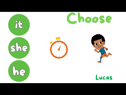 I, you, we, they, he, she, it | Game for kids