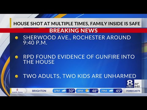 Children & adults safe after gunfire strikes Sherwood Ave. home