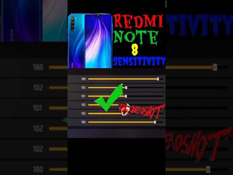 Redmi📲 Note 8 [ Sensitivity ]⚙️ Trick😱 Free Fire🔥 Redmi Note 8 Headshot OneTap Sensitivity Settings