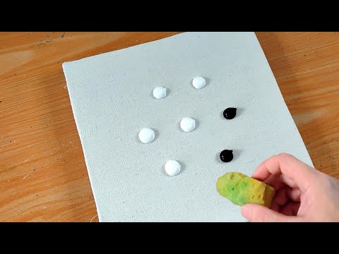 Easiest Way to Draw Mountain / Acrylic Painting Technique