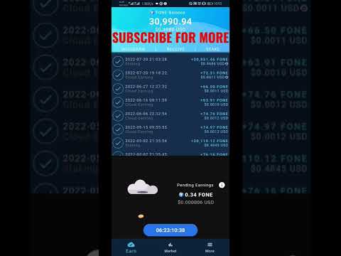 How To Earn FONE Token - Cloud Earning PHT - 12% Yearly Staking Rewards - Learn With Santa Shorts