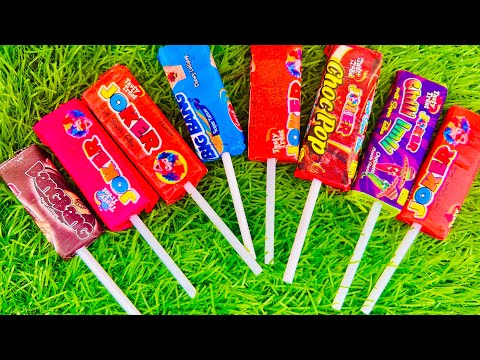 Some popular Candies in the World | New Milk Bottle | mini Cooking | Ice Cream Pop It | Asmr Coca