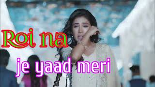 Roi Na Je yaad Meri Aayi Ve | Hindi Sad Song | Sad Songs New Sad Song | New Sad Songs