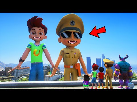 LITTLE SINGHAM WITH SHIVA KICKO SHINCHAN FOUND BIGGEST EVER KICKO IN GTA 5 #9