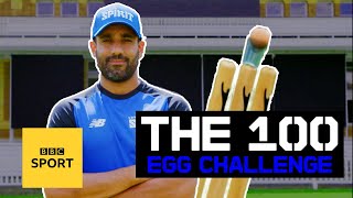 Can cricketer Ravi Bopara hit a raw egg off cricket stumps? | THE HUNDRED