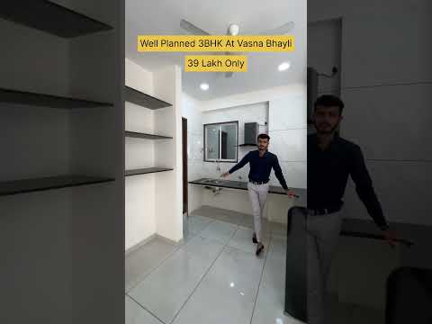 Well Planned 3Bhk Apartment at Vadodara | 39 Lakh Only 😱