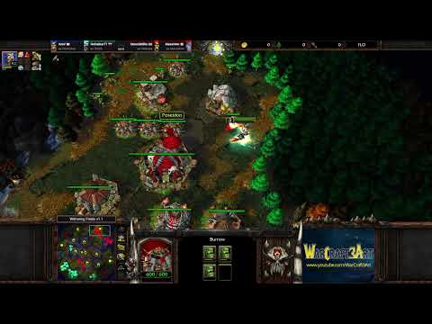 KraV(ORC) HeHaBucT1(UD) vs MassOwn(NE) MuscleMike(ORC) - Warcraft 3: Classic - RN7936