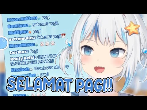 Chumbuds Indonesia Mendapat Salam Hangat "Selamat Pagi" Dari Gura [Gawr Gura Hololive EN]