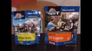 Mountain House Pro Pak vs. Mountain House Regular Package