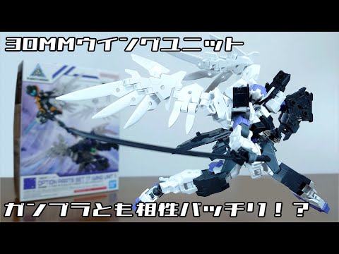 (Perfect with Gunpla!? You can grow wings!) 30MM 1/144 Option Parts Set 17 (Wing Unit 1) Review