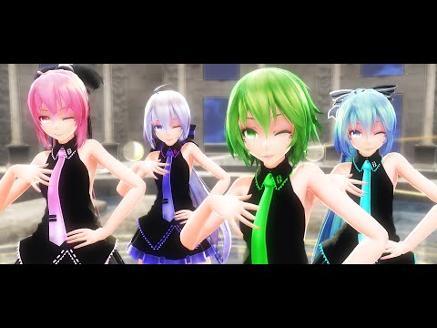 【MMD】Tda式改変GUMI、ミク、ハク姉さん、ルカ様で『TOMBOY』