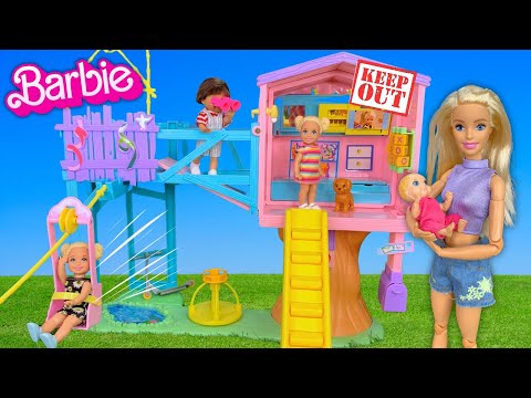 Barbie & Ken Doll Family New Toddler Clubhouse - No Babies Allowed