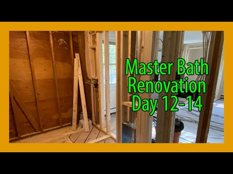 Master Bath Reno - Day 12-14 - Plumbing & Electrical