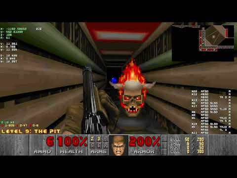 Doom II: Hell on Earth - Map 09 (The Pit) UV-Speed in 25.77 [TAS]