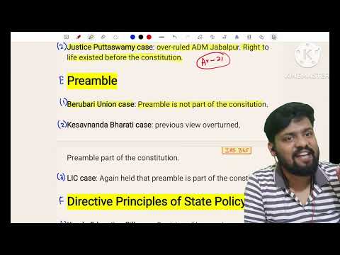 Various Supreme Court Cases | UPSC PRELIMS 2024 |