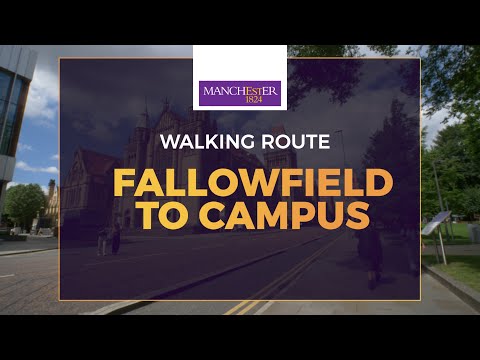 Fallowfield to The University of Manchester walking route