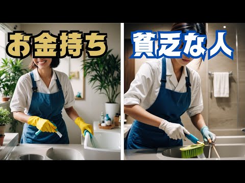 【風水】 トイレ掃除がこんなに違う！お金持ちと貧乏な人の違い 5選