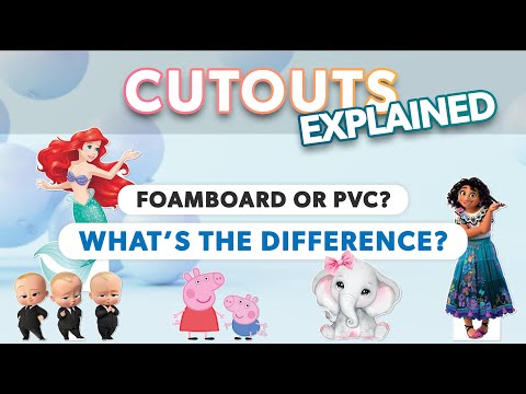 Types of cutout | Cardboard, foam board and PVC cutouts