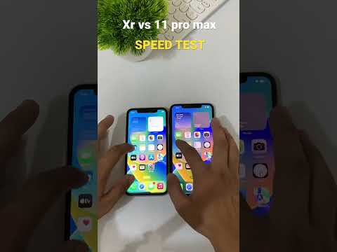 Iphone xr vs Iphone 11 pro max || Speed Test #shorts