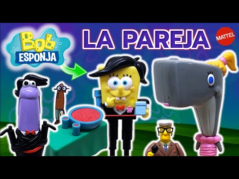 BOB ESPONJA - LA PAREJA | Set de Figuras del 2005 (Mattel) Playpack - TOY SHOTS - EL CHAMBELÁN