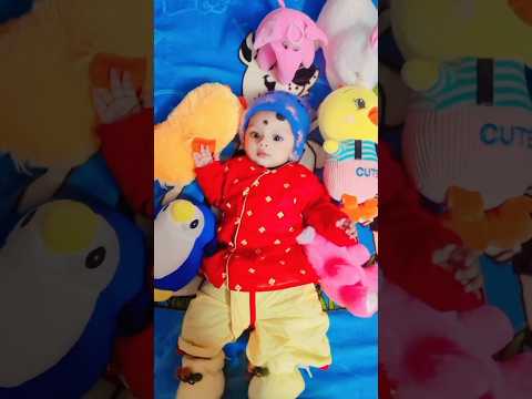 Teri Palkon Pee Nindiya Bithaaun, Tujhko Khwabon kee Duniyaan #90s #viralvideo #cutebabyshorts