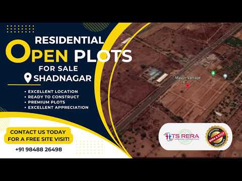 Residential Open Plots for Sale in Shadnagar - Mayuri Vantage, Raaga Mayuri Builders Pvt Ltd