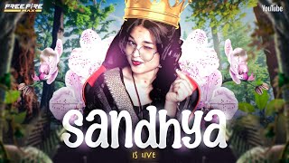 😈 Free Fire Girl Gamer Live 😎 | Sandhya is Live🤞 #rggamerlive #classyff #nonstopgaming #raistar