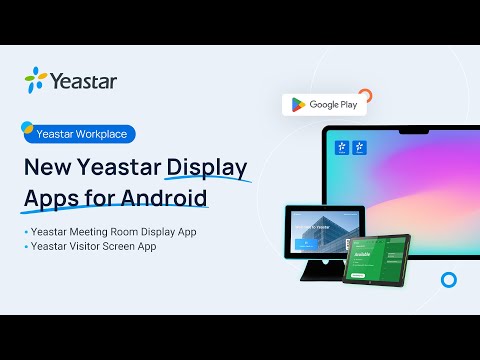 [Demo]Room Display App & Visitor Screen App for Android | Yeastar Workplace