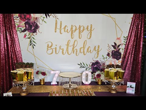 70th Birthday Theme