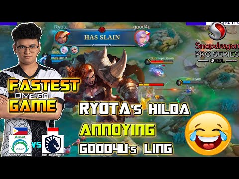 OMG😂😱 RYOTA's HILDA ANNOYING GOOD4U's LING resulting to FASTEST GAME in ESL SPS SEASON 6 APAC OF