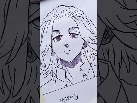 Drawing Mikey From Tokyo Revengers || GlowArt|| #drawing #anime #mikey